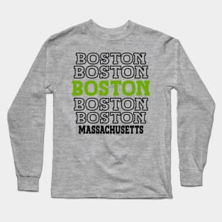 Boston, Massachusetts Long Sleeve T-Shirt